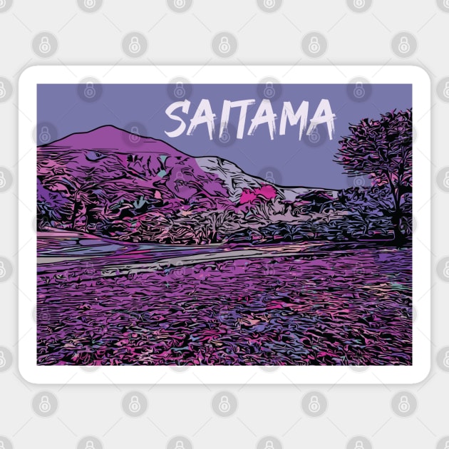 Saitama - Japanese City Pop Aesthetic Magnet by Lakeric
